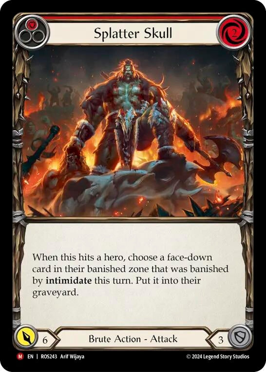 Splatter Skull (243) [ROS] - Flesh and Blood TCG Single