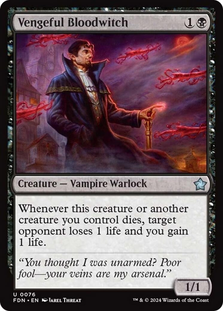 Vengeful Bloodwitch (76) [FDN] - MTG Single