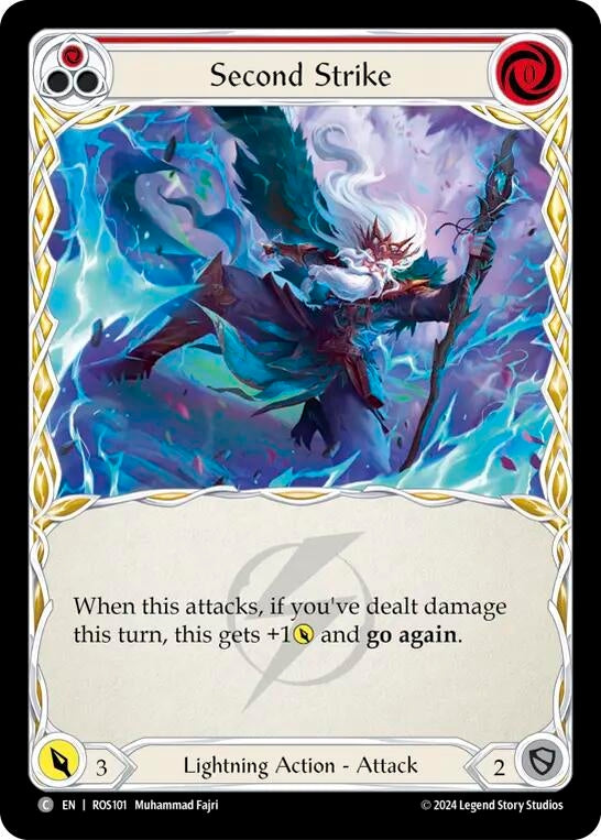Second Strike (Red) (101) [ROS] - Flesh and Blood TCG Single