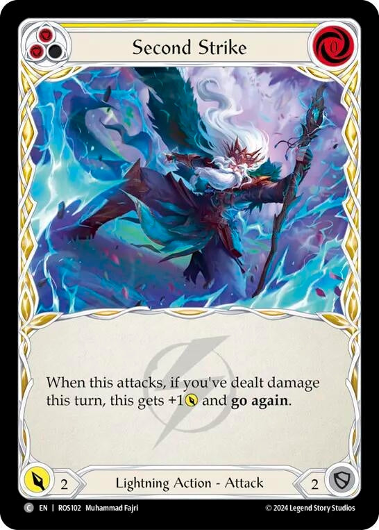 Second Strike (Yellow) (102) [ROS] - Flesh and Blood TCG Single