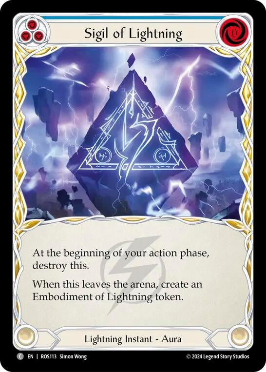 Sigil of Lightning (113) [ROS] - Flesh and Blood TCG Single