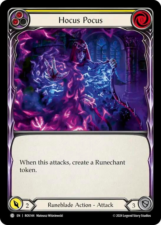 Hocus Pocus (Yellow) (144) [ROS] - Flesh and Blood TCG Single