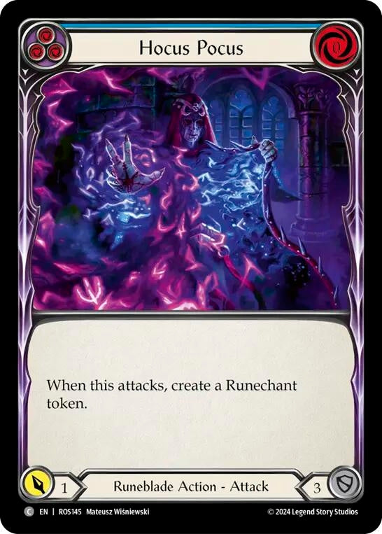 Hocus Pocus (Blue) (145) [ROS] - Flesh and Blood TCG Single