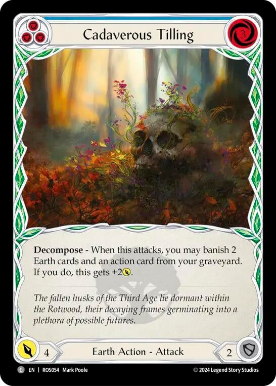 Cadaverous Tilling (Blue) (54) [ROS] - Flesh and Blood TCG Single