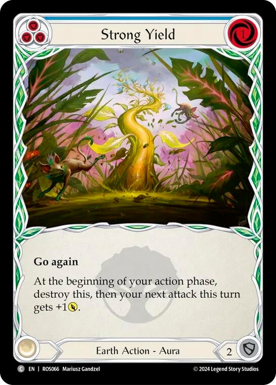 Strong Yield (Blue) (66) [ROS] - Flesh and Blood TCG Single
