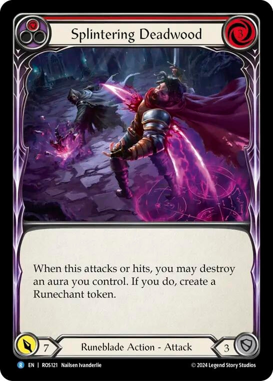 Splintering Deadwood (Red) (121) [ROS] - Flesh and Blood TCG Single