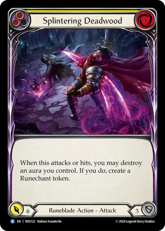 Splintering Deadwood (Yellow) (122) [ROS] - Flesh and Blood TCG Single