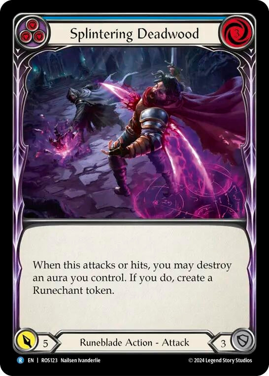 Splintering Deadwood (Blue) (123) [ROS] - Flesh and Blood TCG Single