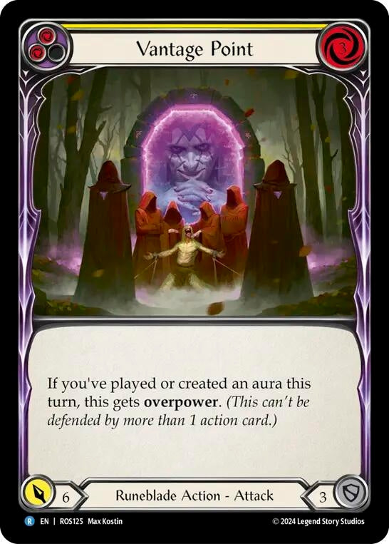 Vantage Point (Yellow) (125) [ROS] - Flesh and Blood TCG Single