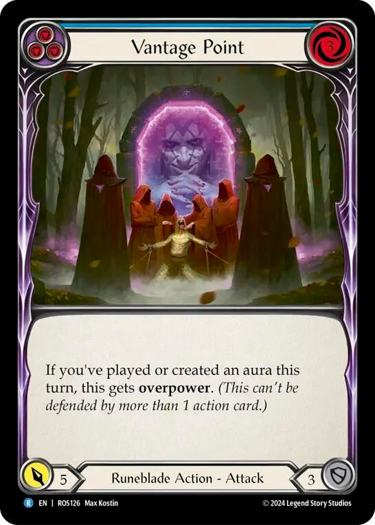 Vantage Point (Blue) (126) [ROS] - Flesh and Blood TCG Single