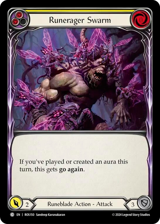 Runerager Swarm (Yellow) (150) [ROS] - Flesh and Blood TCG Single