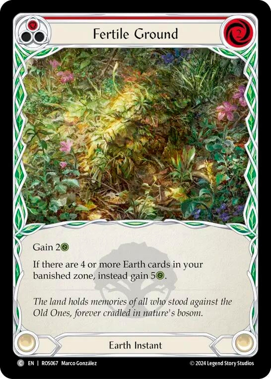 Fertile Ground (Red) (67) [ROS] - Flesh and Blood TCG Single