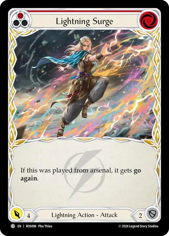 Lightning Surge (Red) (98) [ROS] - Flesh and Blood TCG Single