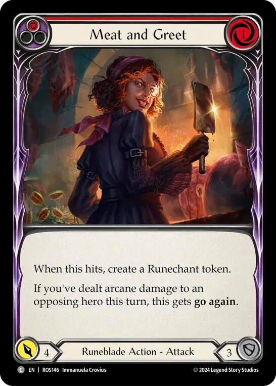Meat and Greet (Red) (146) [ROS] - Flesh and Blood TCG Single