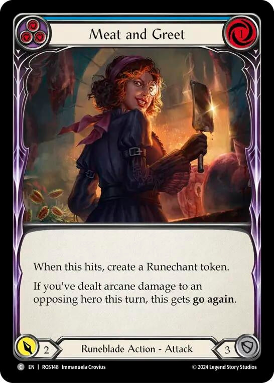 Meat and Greet (Blue) (148) [ROS] - Flesh and Blood TCG Single