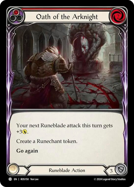 Oath of the Arknight (Red) (158) [ROS] - Flesh and Blood TCG Single