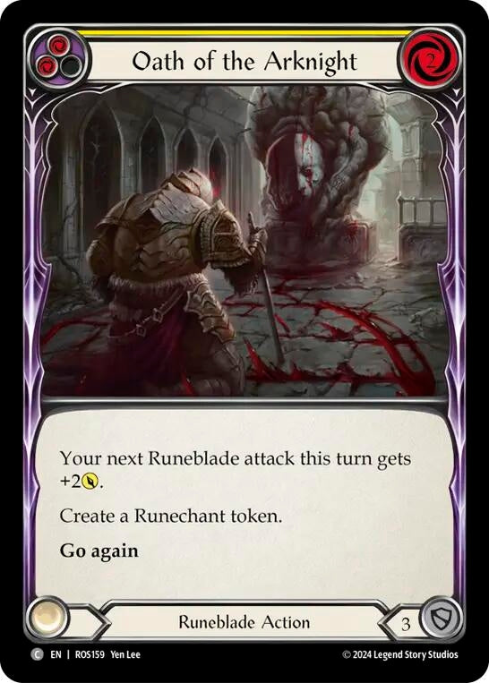 Oath of the Arknight (Yellow) (159) [ROS] - Flesh and Blood TCG Single