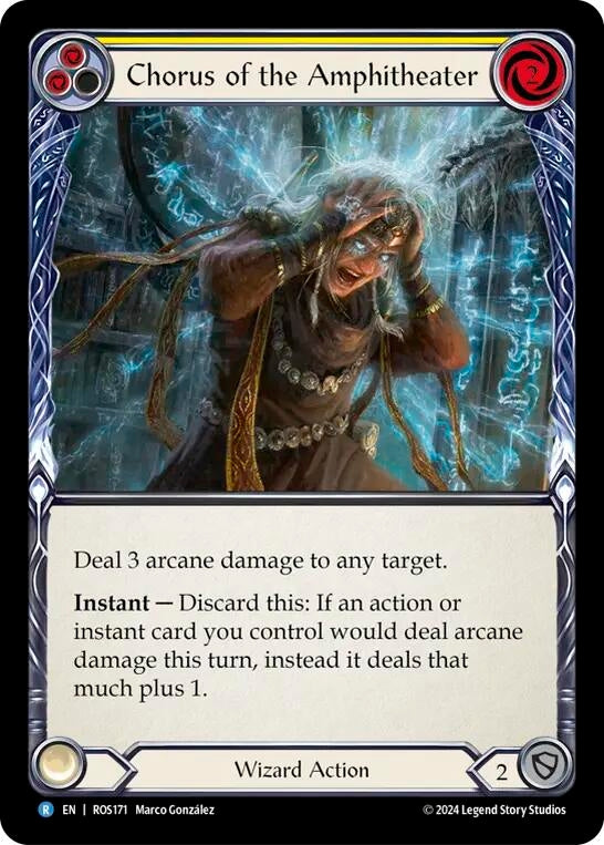 Chorus of the Amphitheater (Yellow) (171) [ROS] - Flesh and Blood TCG Single