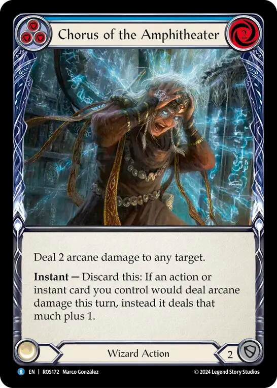 Chorus of the Amphitheater (Blue) (172) [ROS] - Flesh and Blood TCG Single