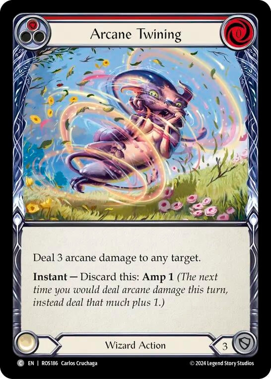 Arcane Twining (Red) (186) [ROS] - Flesh and Blood TCG Single