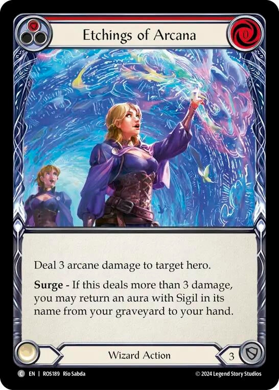 Etchings of Arcana (Red) (189) [ROS] - Flesh and Blood TCG Single