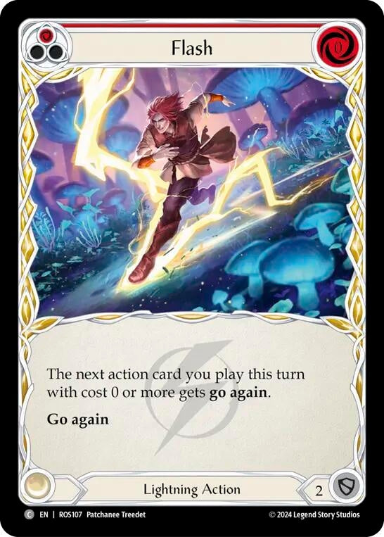 Flash (Red) (107) [ROS] - Flesh and Blood TCG Single