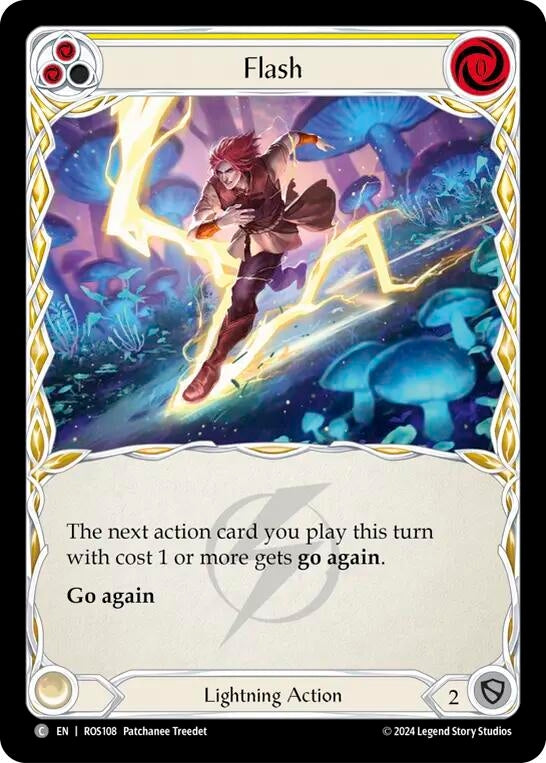 Flash (Yellow) (108) [ROS] - Flesh and Blood TCG Single