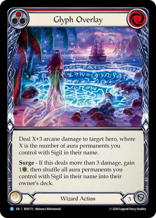 Glyph Overlay (Red) (173) [ROS] - Flesh and Blood TCG Single
