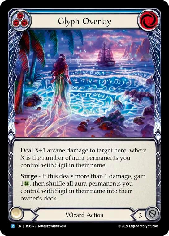Glyph Overlay (Blue) (175) [ROS] - Flesh and Blood TCG Single