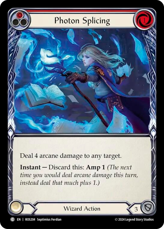 Photon Splicing (Red) (204) [ROS] - Flesh and Blood TCG Single