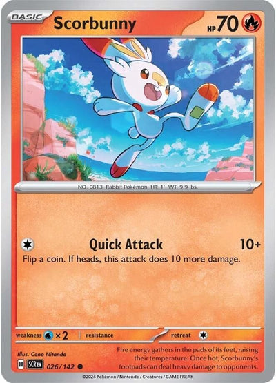 Scorbunny (026/142) (SV07: Stellar Crown)