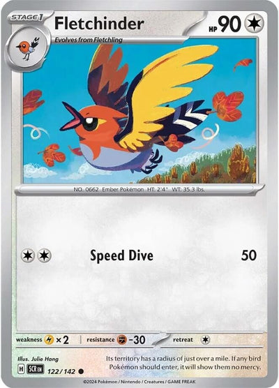 Fletchinder (122/142) (SV07: Stellar Crown)