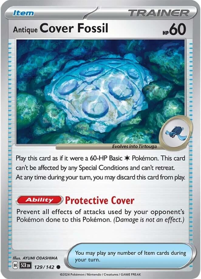 Antique Cover Fossil (129/142) [SV07: Stellar Crown] - Pokemon Single