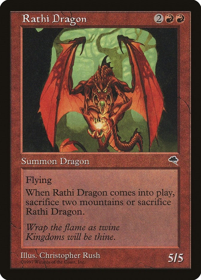 Rathi Dragon (196) [TMP] - MTG Single