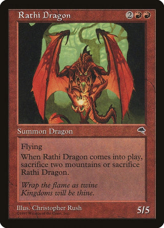 Rathi Dragon (196) [TMP] - MTG Single