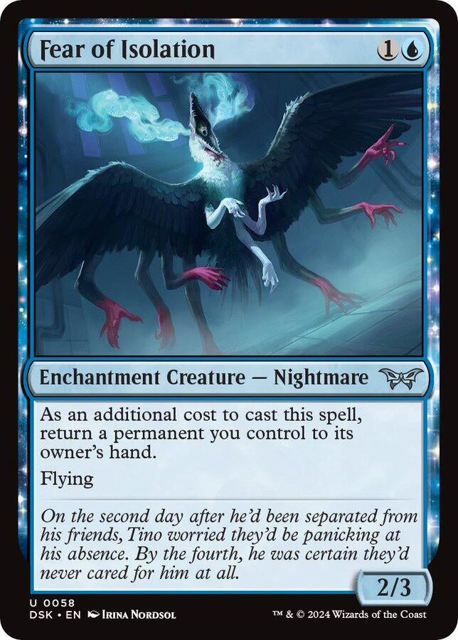 Fear of Isolation (58) [DSK] - MTG Single