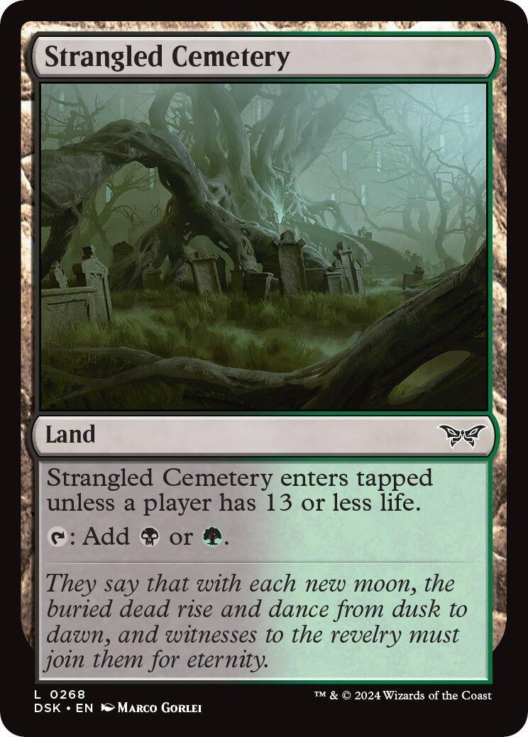 Strangled Cemetery (268) [DSK] - MTG Single
