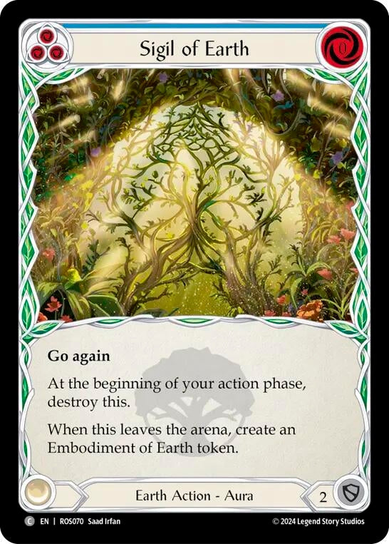 Sigil of Earth (70) [ROS] - Flesh and Blood TCG Single