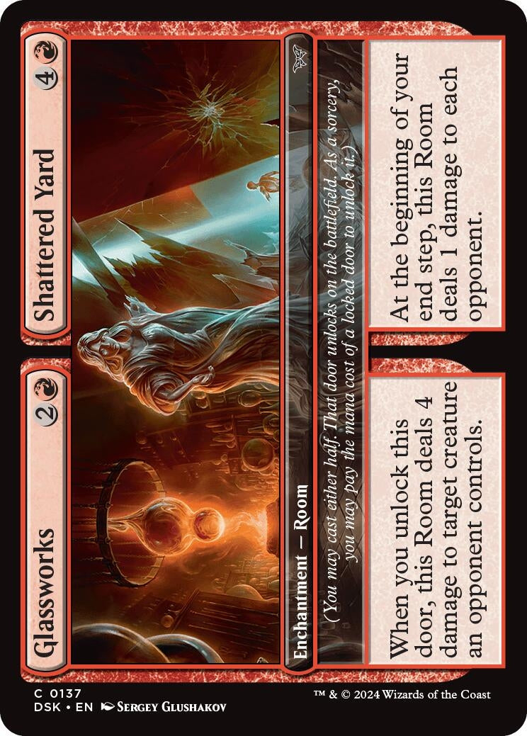 Glassworks // Shattered Yard (137) [DSK] - MTG Single