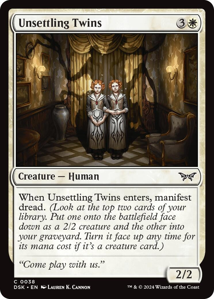 Unsettling Twins (38) [DSK] - MTG Single