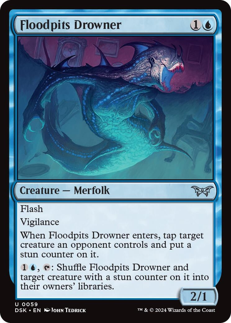 Floodpits Drowner (59) [DSK] - MTG Single