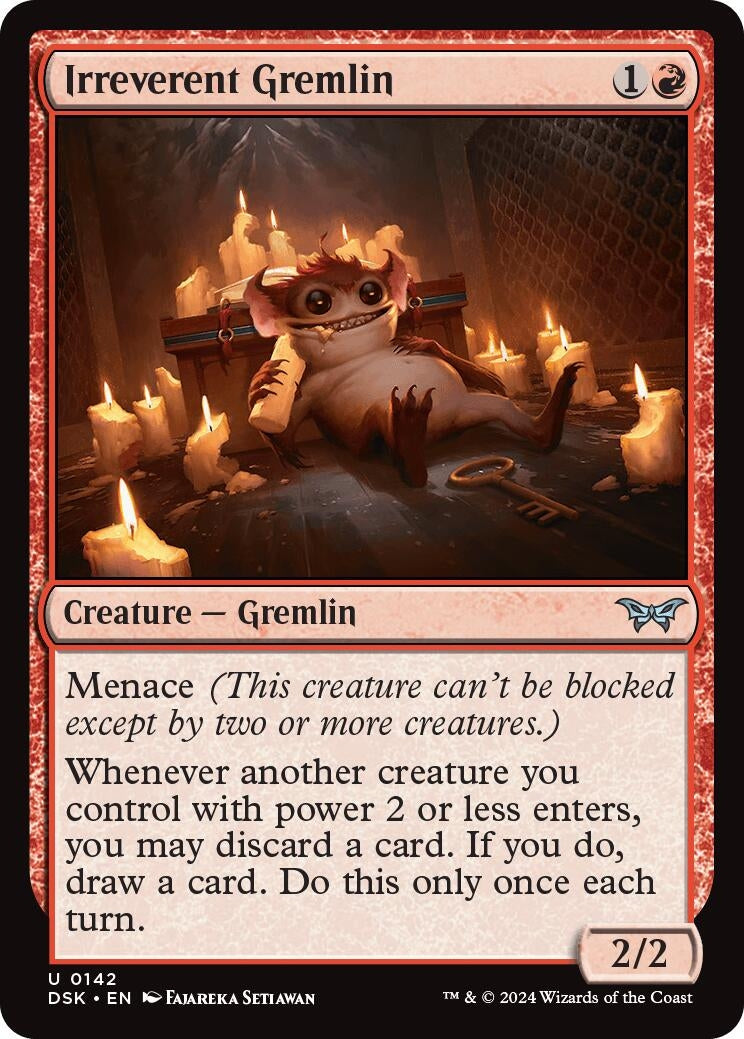 Irreverent Gremlin (142) [DSK] - MTG Single