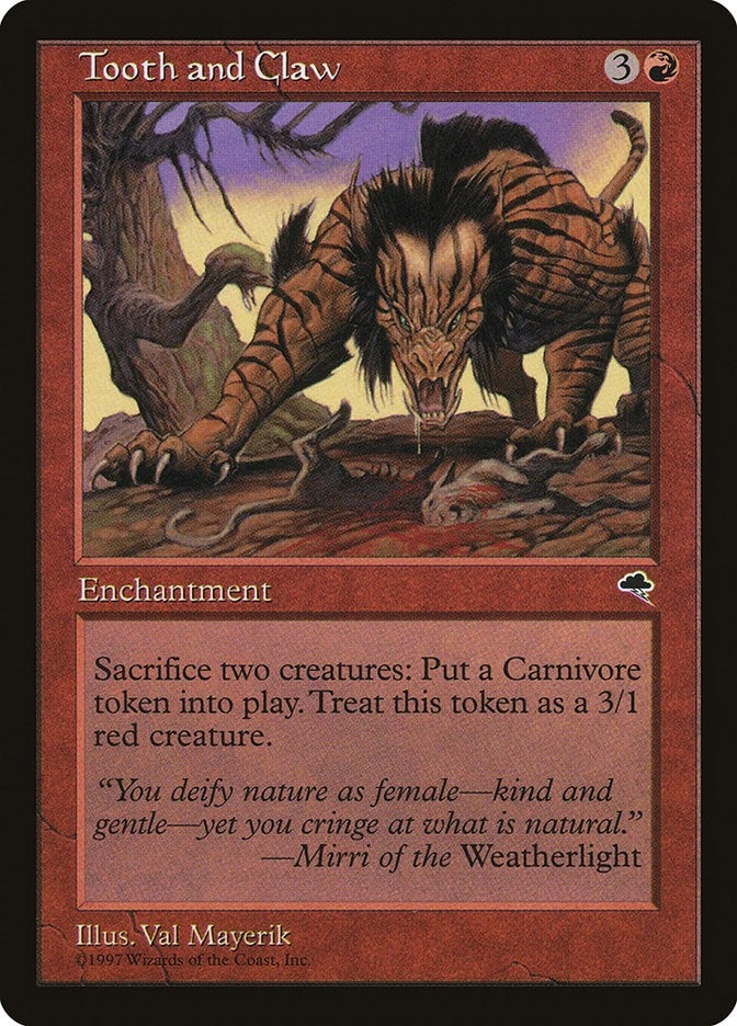 Tooth and Claw (210) [TMP] - MTG Single