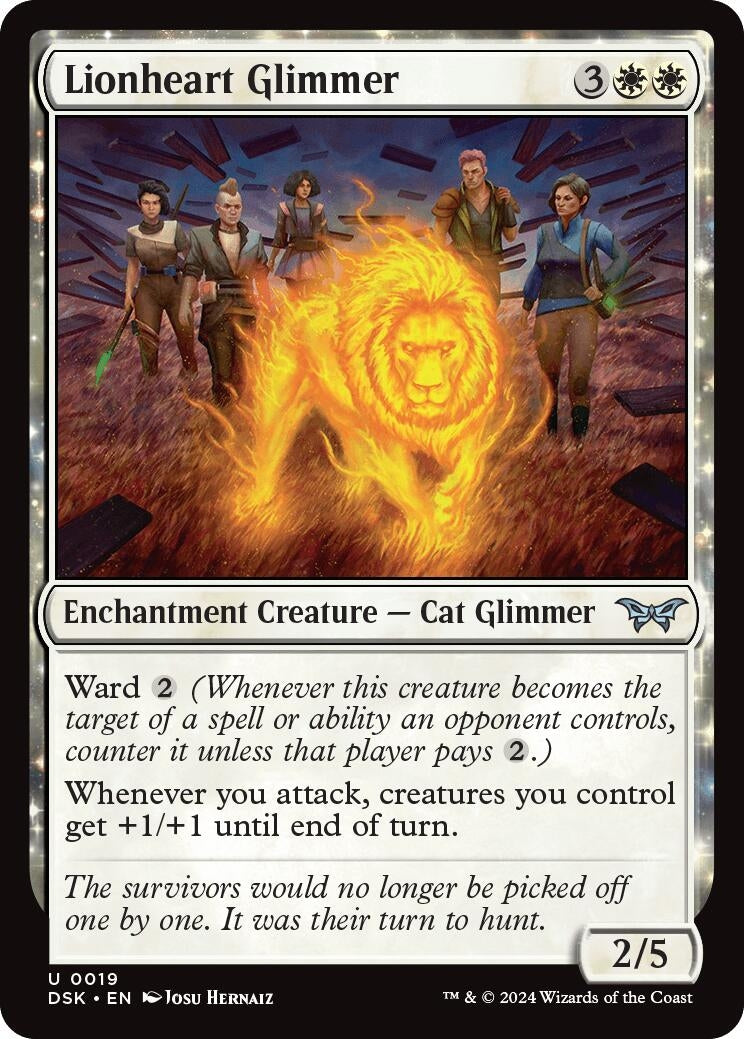 Lionheart Glimmer (19) [DSK] - MTG Single