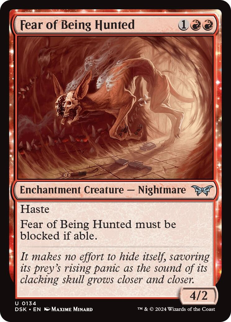 Fear of Being Hunted (134) [DSK] - MTG Single