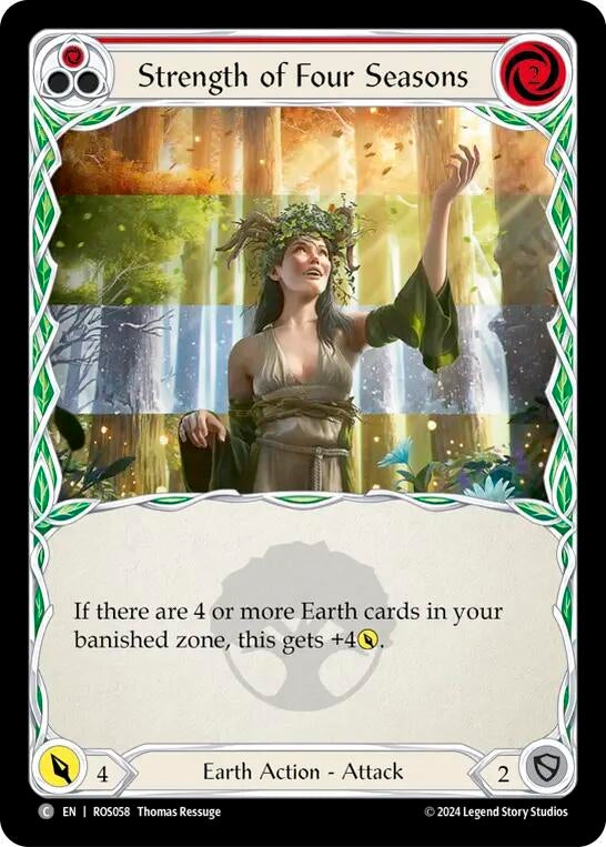 Strength of Four Seasons (Red) (58) [ROS] - Flesh and Blood TCG Single