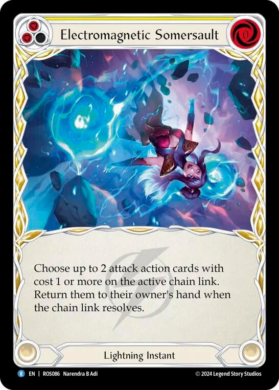Electromagnetic Somersault (Yellow) (86) [ROS] - Flesh and Blood TCG Single