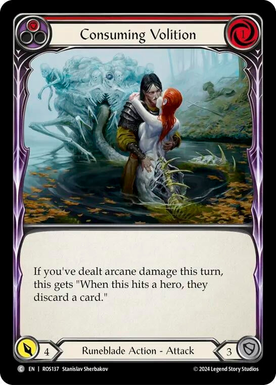Consuming Volition (Red) (137) [ROS] - Flesh and Blood TCG Single