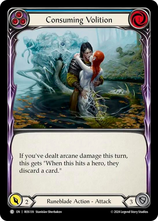 Consuming Volition (Blue) (139) [ROS] - Flesh and Blood TCG Single