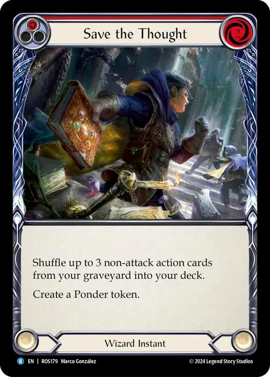 Save the Thought (Red) (179) [ROS] - Flesh and Blood TCG Single